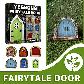 Amazon.co.jp: 妖精のドア 木製 ミニチュア アウトドア ドール